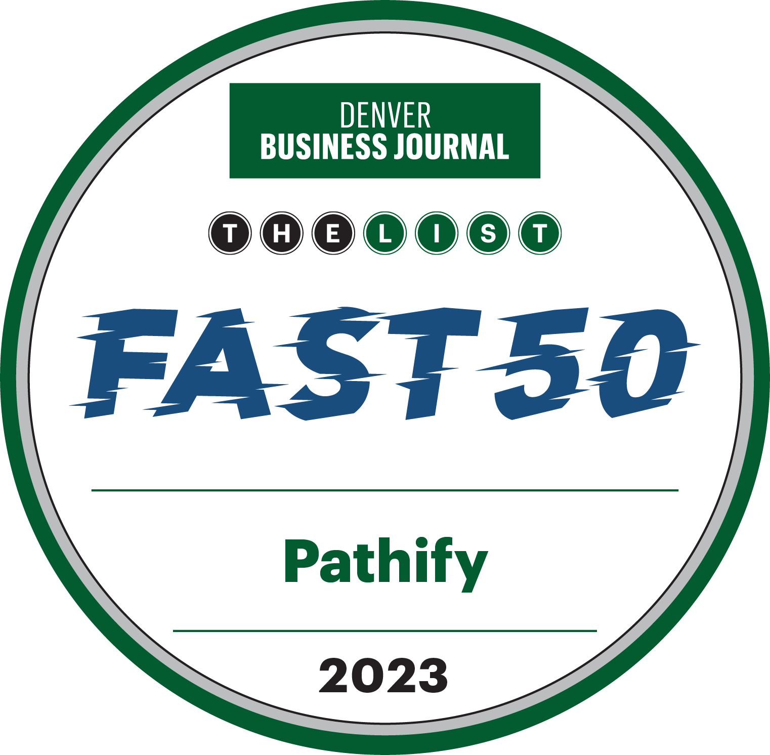 Denver Business Journal - Fast 50 - Pathify - 2023