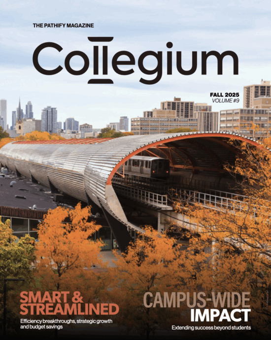 Collegium Magazine fall 2025 cover — Smart and Streamlined, Campus-Wide Impact