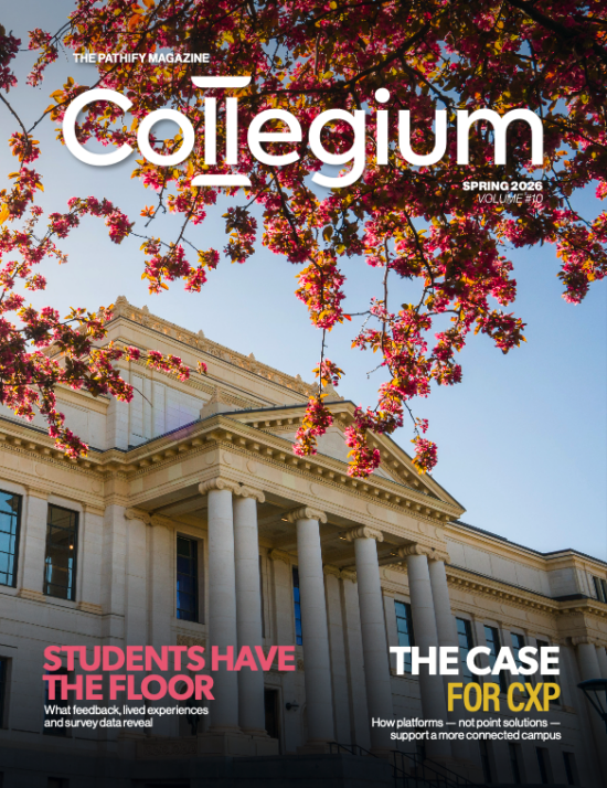 Collegium Magazine spring 2026 cover — Students Have the Floor, The Case for CXP