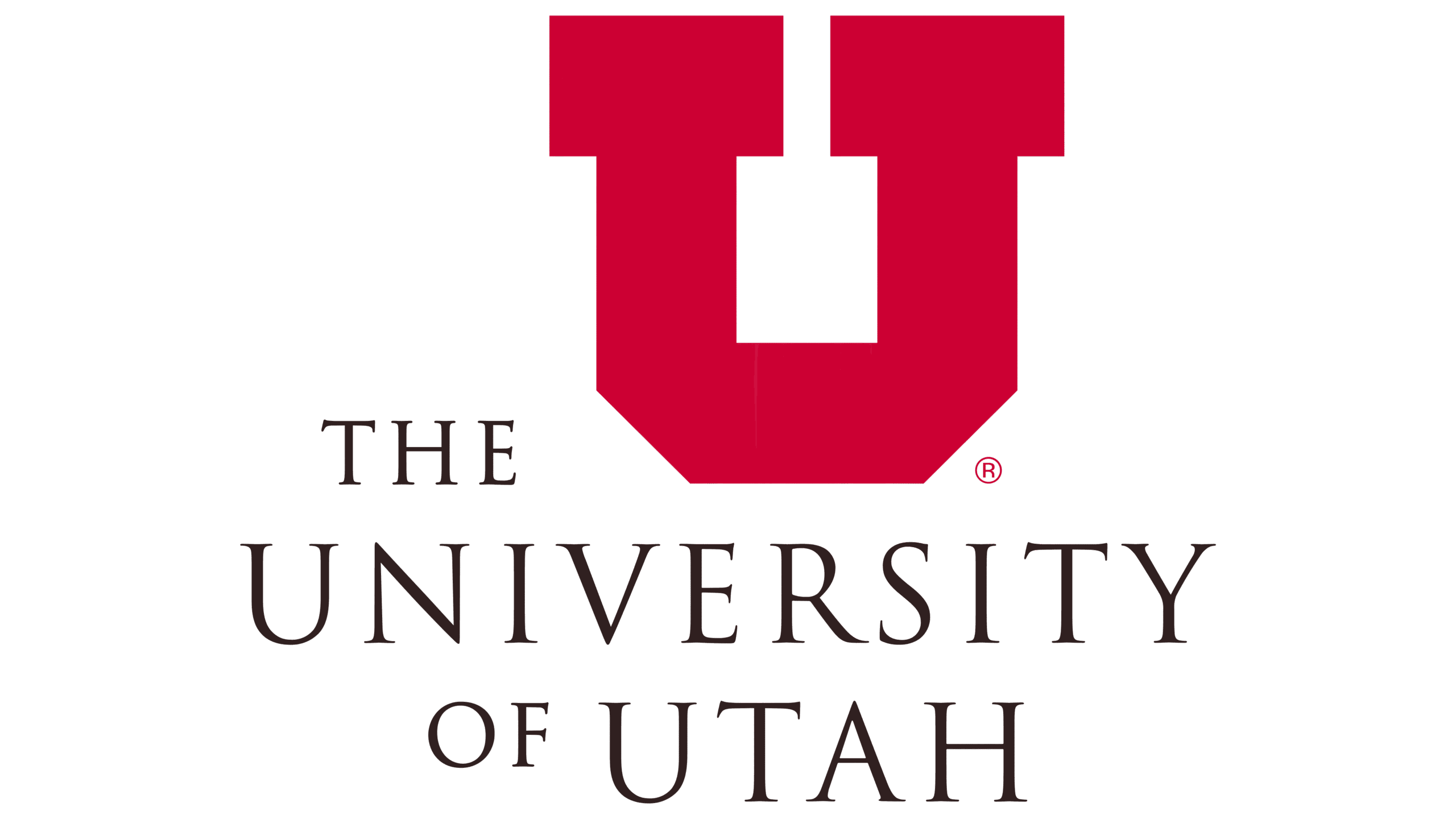 The University of Utah wordmark on red
