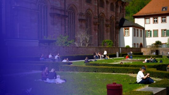 The Power of Campus Collaboration — blog tile, campus photo tinted in Pathify purple