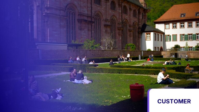 Columbus College of Art & Design Launches Unified Engagement Portal Powered by Pathify — Customer news tile, campus photo tinted in Pathify purple